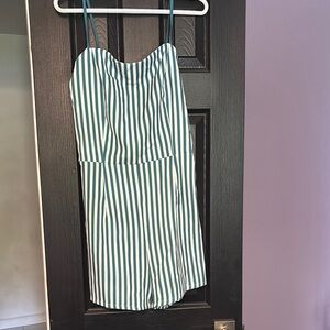 Striped Blue and White womens skirt and romper